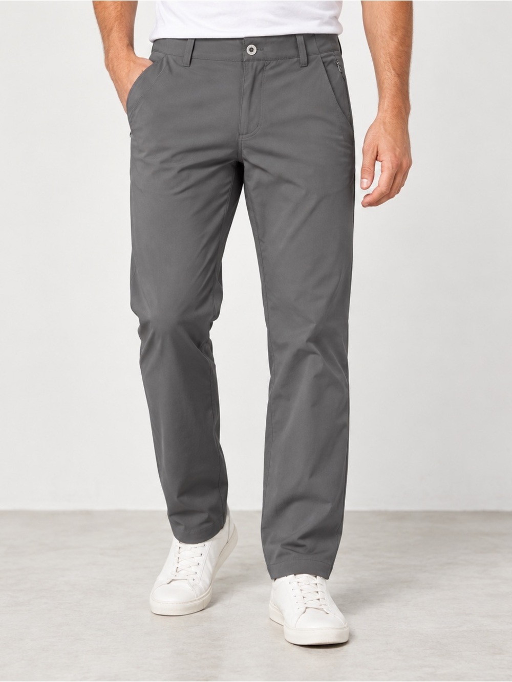 Cloudveil Mens Performance Chino Pants Size 32x32 Gray Golf Work Play Stretch